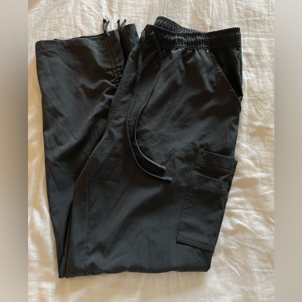 Easy Stretch gray scrub pants, size large